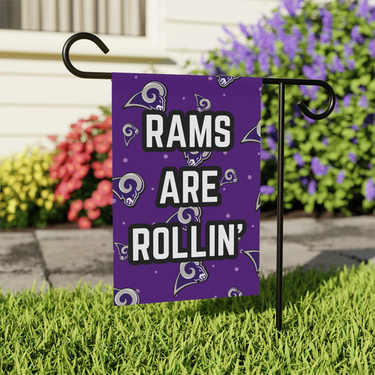 Rams are Rollin' Garden Flag