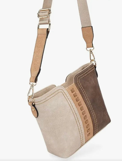 Montana West Small Tri-Color Handbag